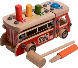 Fa tűzoltó építőkészlet kalapáccsal LUCY & LEO