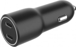 Autós töltő 2x USB-C PD 40W fekete