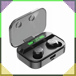 Vezeték nélküli fülhallgató Bluetooth-szal és powerbankkal, érintésvezérléssel