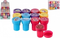 Önfestékező egyszarvú mintás bélyegzők, 12 darabos készlet dobozban