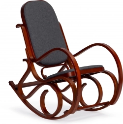 ModernHome hintaszék fa talpakkal és puha kárpitozással