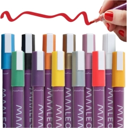 MAALEO akril dekoratív markerek, 12 szín