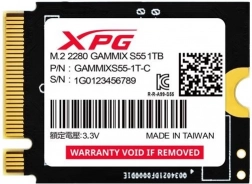 SSD meghajtó XPG GAMMIX S55 1 TB M.2 2230 PCIe 4.0