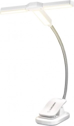 Hármasfejű könyvfény Glocusent USB-C fehér