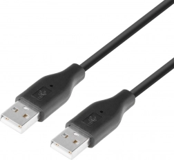 Kabel USB AM-AM 1,8m fekete
