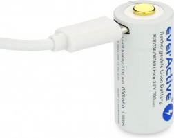 EverActive 16340 akkumulátor 700 mAh micro USB-vel