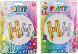 Felfújható lufi H betű alakban