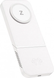 Vezeték nélküli töltő, INVZI, MGF7W, 3 az 1-ben, 15 W (fehér)