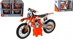 Motorkerékpár replika KTM 450 SX-F Factory Edition 2018 a Bburago-tól