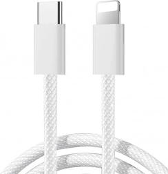 USB-C - Lightning kábel 30W, 1m, Fehér