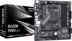 ASRock B450M Pro4 R2.0 AM4 uATX alaplap