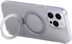 mágneses védőtok JOYROOM tartóval iPhone 15 Pro Maxhoz, átlátszó