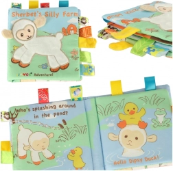 Gyerekek érzékelő könyve báránnyal és címkékkel