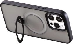 JOYROOM mágneses tok állvánnyal iPhone 15 Pro Maxhoz, fekete