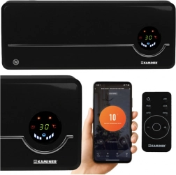 KAMINER AIRO légfüggöny távirányítóval és Wi‑Fi kapcsolattal, 2000 W