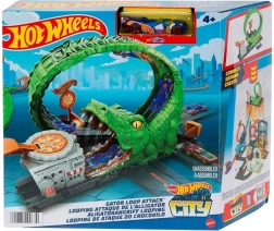 Hot Wheels tematikus szett krokodilos hurkokkal