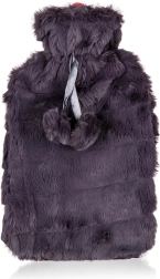 Plush melegvizes palack 2 l fekete huzattal