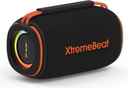Vezeték nélküli hangszóró Tracer XtremeBeat Mid TWS RGB világítással – fekete