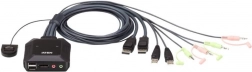2 portos USB DP KVM kapcsoló CS22DP
