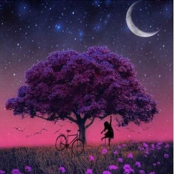 5D gyémántfestés – fa, készlet 30 × 30 cm