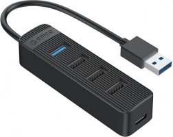 Orico USB hub 1× USB 3.0 és 3× USB 2.0, fekete