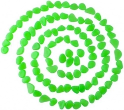 Világító dekoratív kavicsok kertbe és akváriumba – 100 db – Zöld