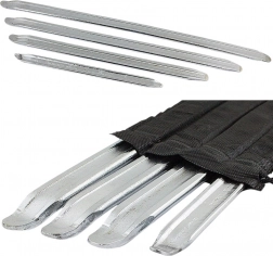 Acél abroncsszerelő vas készlet tokban