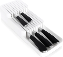 Fehér fiókbeli késrendező 39 × 14,5 × 7,5 cm VILDE