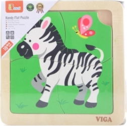 VIGA márkájú fa zebra puzzle