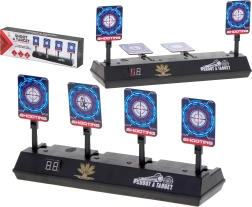 Elektronikus lövőcél 4 céllal és digitális számlálóval