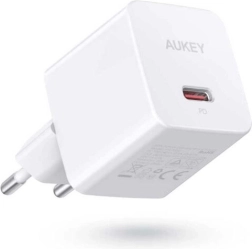 Aukey mini hálózati töltő USB‑C 20 W Power Deliveryvel, fehér