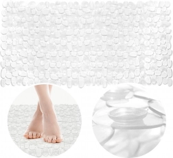 Átlátszó csúszásgátló fürdőszobai szőnyeg 70 × 35 cm