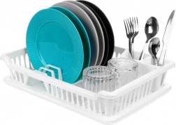 Fehér edényszárító 40 × 29 × 8,5 cm