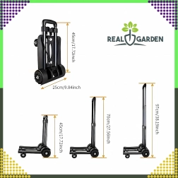 Összecsukható szállítókocsi teleszkópos fogantyúval, 40 kg