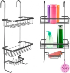 Függő zuhanypolc ezüst