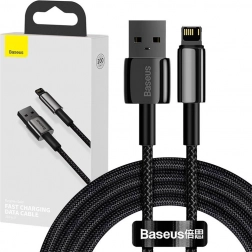 Baseus Tungsten Gold USB–Lightning kábel 2,4 A 2 m – fekete