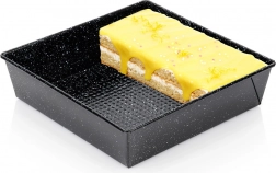 Gránit bevonatú négyzet alakú tepsi 24 × 24 × 6 cm