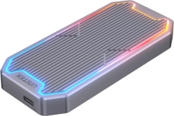 M.2 SSD ház RGB világítással, USB 3.2 Gen2