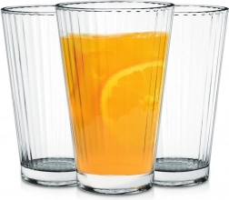 270 ml-es pohárkészlet, 3 db – bordázott magas poharak