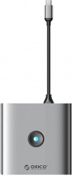 Orico adapter 8v1 HDMI 4K, 3x USB-A 3.0, USB-C, 100W PD, SD/TF