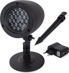 LED karácsonyi projektor – vízálló kültéri reflektor csillagokkal