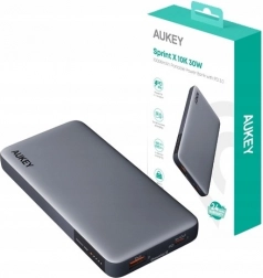 AUKEY Sprint X 10K powerbank 30 W, 10 000 mAh PD 3.0 és QC 3.0-val
