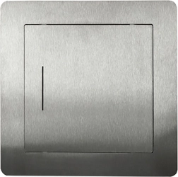 Rozsdamentes vizsgálóajtó Exkluzív NDE 200 × 200 mm