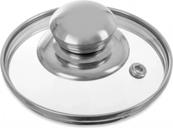 Üveg fedő 10 cm rozsdamentes szegéllyel és fogantyúval