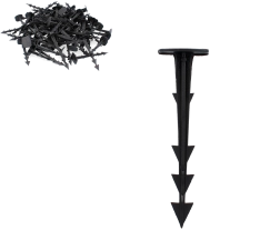 100 darabos rögzítő tüske készlet agrotextíliához, 12,5 cm