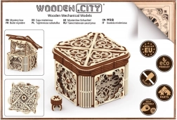 Fa mechanikus rejtvény Titokzatos doboz