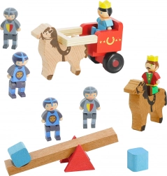 Jeujura fafigurák Király, Királynő és Lovagok