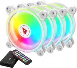 Savio RGB ventilátorok fehér készlete megvilágítással