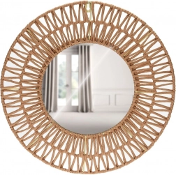 Fali kerek tükör papír kerettel 45 cm