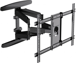 Fali TV-tartó 40–75"-hoz, csuklós karral, döntés és forgatás, VESA 600×400